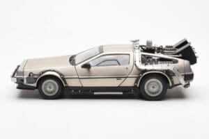 DeLorean DMC-12 Time Machine Back to the Future Plata Sun Star 1:18 2711 Metal - imagen 3 de 8