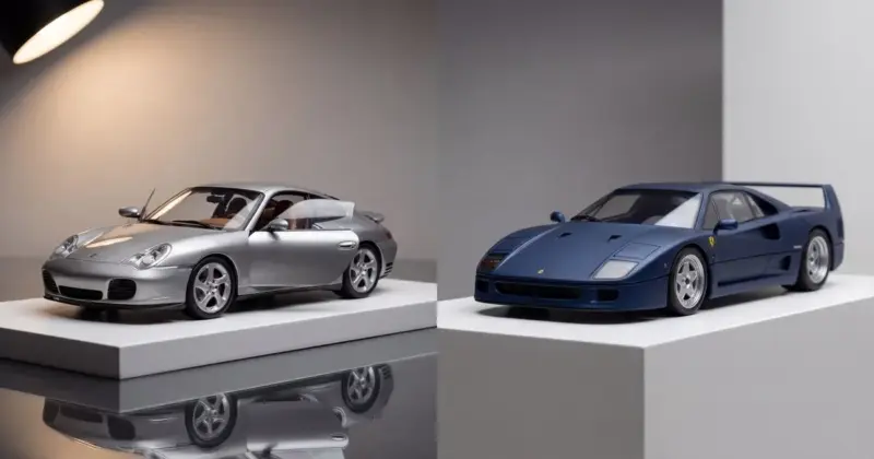 Coches a Escala Diecast vs Resina: Diferencias Clave