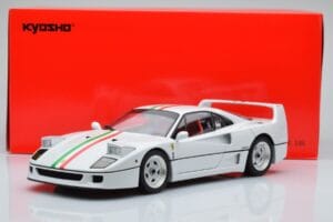 Ferrari F40 Blanco Perla Italy Kyosho 1:18 08416PWT-G Metal - imagen 8 de 8
