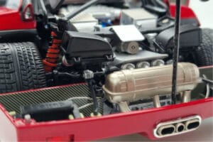 Ferrari F40 Rojo Metalizado Asia Exclusive Kyosho 1:18 08416RM-G Metal - imagen 13 de 14