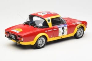 Fiat 124 Abarth #3 Barbasio / Sodano East African Safari Rally 1974 Sun Star 1:18 4952 Metal - imagen 3 de 8