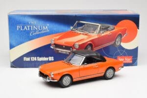 Fiat 124 BS Naranja Sun Star 1:18 4906 Metal - imagen 8 de 8
