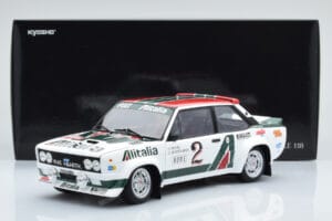 Fiat 131 Abarth Alitalia #2 W. Röhrl / C. Geistdörfer Rally Monte Carlo 1978 Kyosho 1:18 08376G Metal - imagen 10 de 10