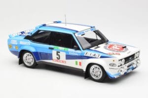 Fiat 131 Abarth #5 Team Fiat Works Rally Portugal 1980 Kyosho 1:18 08376A Metal - imagen 6 de 8
