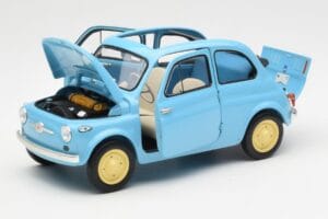 Fiat Nuova 500 Celeste Azul Kyosho 1:18 08966LB Metal - imagen 2 de 8