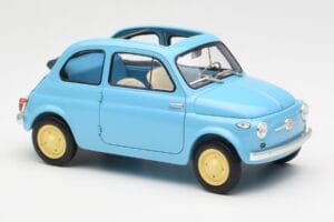 Fiat Nuova 500 Celeste Azul Kyosho 1:18 08966LB Metal - imagen 6 de 8