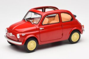 Fiat Nuova 500 Coral Rojo Kyosho 1:18 08966R