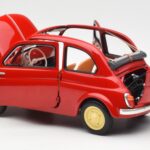 Fiat Nuova 500 Coral Rojo Kyosho 1:18 08966R - image 5 of 8