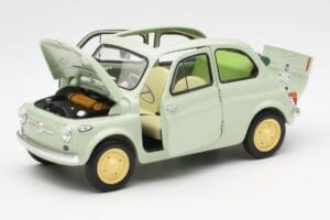 Fiat Nuova 500 Clear Verde Kyosho 1:18 08966LG Metal - imagen 2 de 8