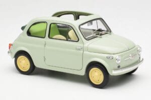 Fiat Nuova 500 Clear Verde Kyosho 1:18 08966LG Metal - imagen 6 de 8