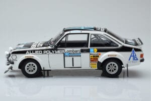 Ford Escort RS 1800 Allied Polymer #1 T. Makinen / H. Liddon Winner RAC Rally 1975 Minichamps 1:18 100758401 Metal - imagen 4 de 8