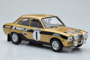 Ford Escort Mk1 RS1600 Night Version #1 R. Clark / J. Porter Rally Wales 1972 IXO 1:18 18RMC100 Metal - imagen 4 de 6