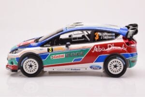 Ford Fiesta RS WRC Ford Abu Dhabi #3 M. Hirvonen / J. Lehtinen Winner Rally Australia 2011 Minichamps 1:18 151110803 Metal - imagen 3 de 6