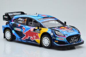 Ford Puma Rally1 WRC #7 P-L. Loubet / N. Gilsoul Rally Sweden 2023 IXO 1:18 18RMC154B Metal - imagen 4 de 6