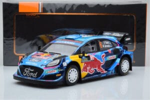 Ford Puma Rally1 WRC #8 O. Tanak / M. Jarveoja Winner Rally Sweden 2023 IXO 1:18 18RMC154A Metal - imagen 6 de 6