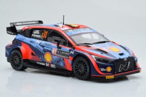 Hyundai i20 N Rally1 #11 T. Neuville / M. Wydaeghe Rally Monte Carlo 2022 IXO 1:18 18RMC112 Metal - imagen 4 de 6