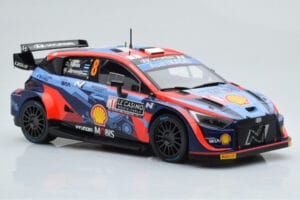 Hyundai i20 N Rally1 #8 O. Tanak / M. Jarveoja Rally Monte Carlo 2022 IXO 1:18 18RMC113 Metal - imagen 4 de 6