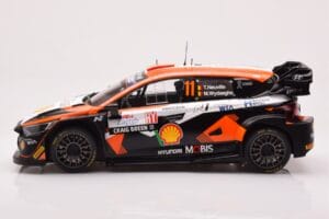 Hyundai i20 N Rally1 #11 T. Neuville / M. Wydaeghe Rally Croatia 2023 IXO 1:18 18RMC160A Metal - imagen 3 de 6