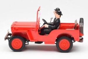 Jeep Willys Tintin 2 Figuras UT Models 1:18 180150000 Metal - imagen 3 de 6