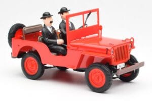 Jeep Willys Tintin 2 Figuras UT Models 1:18 180150000 Metal - imagen 4 de 6