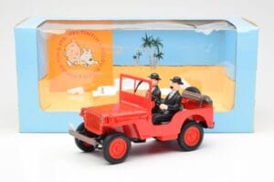 Jeep Willys Tintin 2 Figuras UT Models 1:18 180150000 Metal - imagen 6 de 6