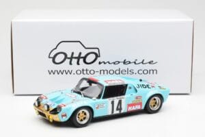 Jide 1600S Gr.4 #14 J. Ragnotti / Jaubert Criterium des Cevennes 1972 Otto 1:18 OT287 Resina - imagen 6 de 6