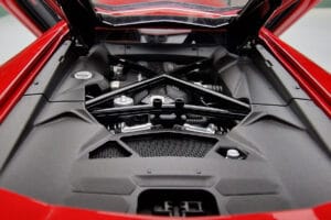 Lamborghini Aventador LP700-4 Andromeda Rojo AUTOart 1:18 74669 Metal - imagen 9 de 10
