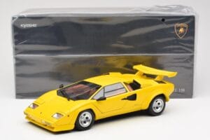 Lamborghini Countach LP 5000 Quattrovalvole Amarillo Kyosho 1:18 08320Y Metal - imagen 8 de 8