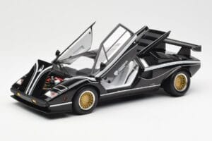 Lamborghini Countach LP 500R Negro Kyosho 1:18 08320C Metal - imagen 2 de 8