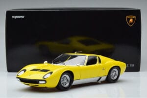 Lamborghini Miura SV Amarillo Kyosho 1:18 08317Y Metal - imagen 11 de 11