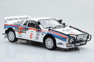 Lancia 037 Martini #8 A. Bettega / M. Perissinot Safari Rally 1985 Kyosho 1:18 08306J Metal - imagen 6 de 8