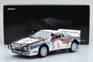 Lancia 037 Martini #8 A. Bettega / M. Perissinot Safari Rally 1985 Kyosho 1:18 08306J Metal - imagen 8 de 8