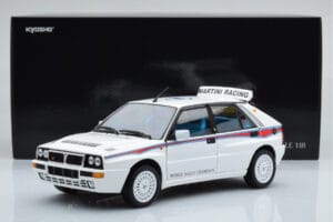 Lancia Delta HF Integrale 6 Blanco Kyosho 1:18 08344E Metal - imagen 8 de 8