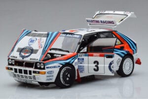 Lancia Delta HF Integrale Evoluzione #3 D. Auriol / B. Occelli Tour de Corse 1992 Kyosho 1:18 08348H Metal - imagen 2 de 9