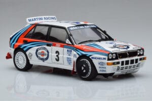 Lancia Delta HF Integrale Evoluzione #3 D. Auriol / B. Occelli Tour de Corse 1992 Kyosho 1:18 08348H Metal - imagen 5 de 9