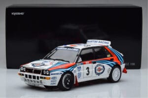 Lancia Delta HF Integrale Evoluzione #3 D. Auriol / B. Occelli Tour de Corse 1992 Kyosho 1:18 08348H Metal - imagen 9 de 9