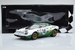 Lancia Stratos Alitalia #14 S. Munari / M. Mannucci Winners Rally Monte Carlo 1975 Minichamps 1:18 155751714 Metal - imagen 6 de 6