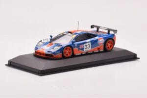 McLaren F1 GTR #33 Gulf Racing R. Bellm / M. Weaver / J-J. Lehto 24 Hours of Le Mans 1996 Minichamps 1:43 530164333 Metal - imagen 2 de 4