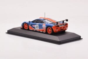 McLaren F1 GTR #33 Gulf Racing R. Bellm / M. Weaver / J-J. Lehto 24 Hours of Le Mans 1996 Minichamps 1:43 530164333 Metal - imagen 3 de 4