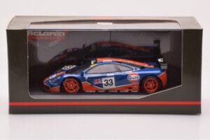 McLaren F1 GTR #33 Gulf Racing R. Bellm / M. Weaver / J-J. Lehto 24 Hours of Le Mans 1996 Minichamps 1:43 530164333 Metal - imagen 4 de 4