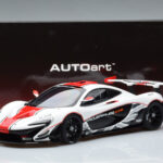 McLaren P1 GTR Blanco Brillante Con Franjas Rojas AUTOart 1:18 - image 7 of 7