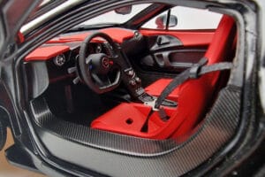 McLaren P1 Negro Mate AUTOart 1:18 76027 Metal - imagen 8 de 9
