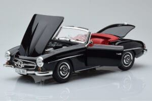 Mercedes 190 SL W121 Cabriolet Negro Minichamps 1:18 100037030 Metal - imagen 2 de 8