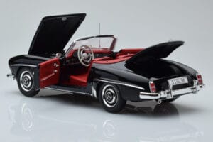 Mercedes 190 SL W121 Cabriolet Negro Minichamps 1:18 100037030 Metal - imagen 7 de 8