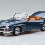 Mercedes 190 SL W121 Roadster Azul Norev 1:18 - image 2 of 8