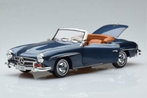 Mercedes 190 SL W121 Roadster Azul Norev 1:18 B66040625 Metal - imagen 2 de 8