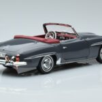 Mercedes 190 SL W121 Roadster Gris Norev 1:18 183402 Metal - image 3 of 8