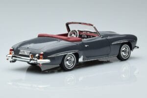 Mercedes 190 SL W121 Roadster Gris Norev 1:18 183402 Metal - imagen 3 de 8