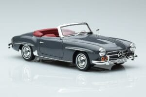 Mercedes 190 SL W121 Roadster Gris Norev 1:18 183402 Metal - imagen 5 de 8