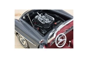 Mercedes 190 SL W121 Roadster Gris Norev 1:18 183402 Metal - imagen 7 de 8
